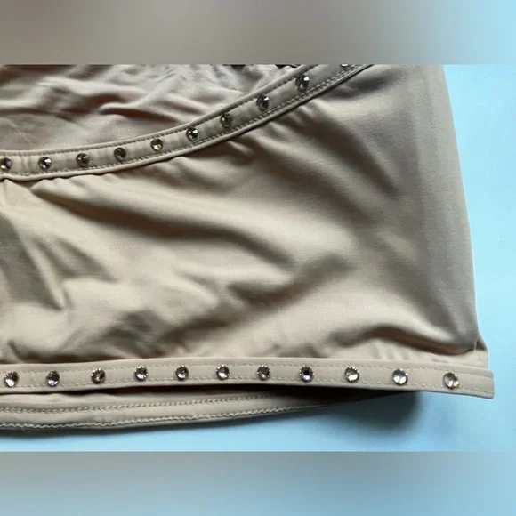 Skims Rhinestone Swim Bandeau Bikini Top Size 3X in Ochre NWT - Picture 3 of 6